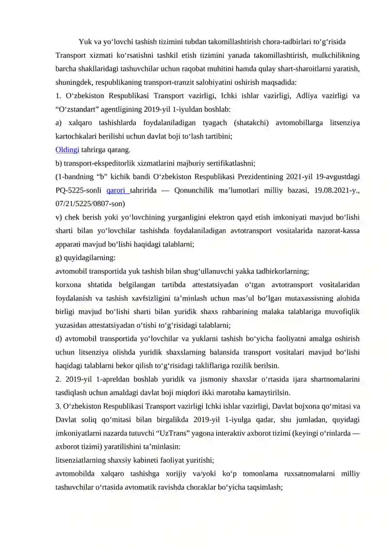 AVTOTRANSPORT BILAN BOG‘LIQ HUQUQBUZARLIKLAR UCHUN MA’MURIY JAVOBGARLIK 2