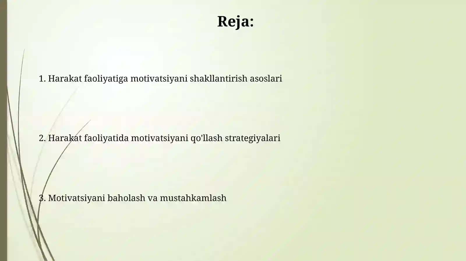 Harakat faolligi mativini shakillantirish 2