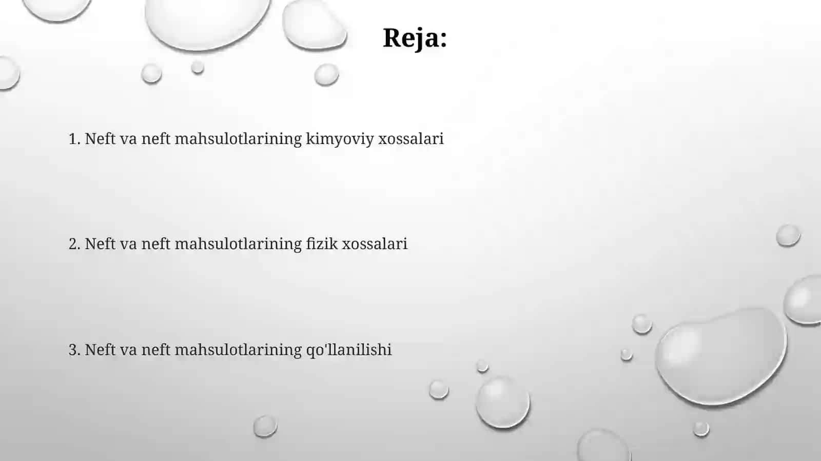 Neft va neft mahsulotlarining xossalari 2