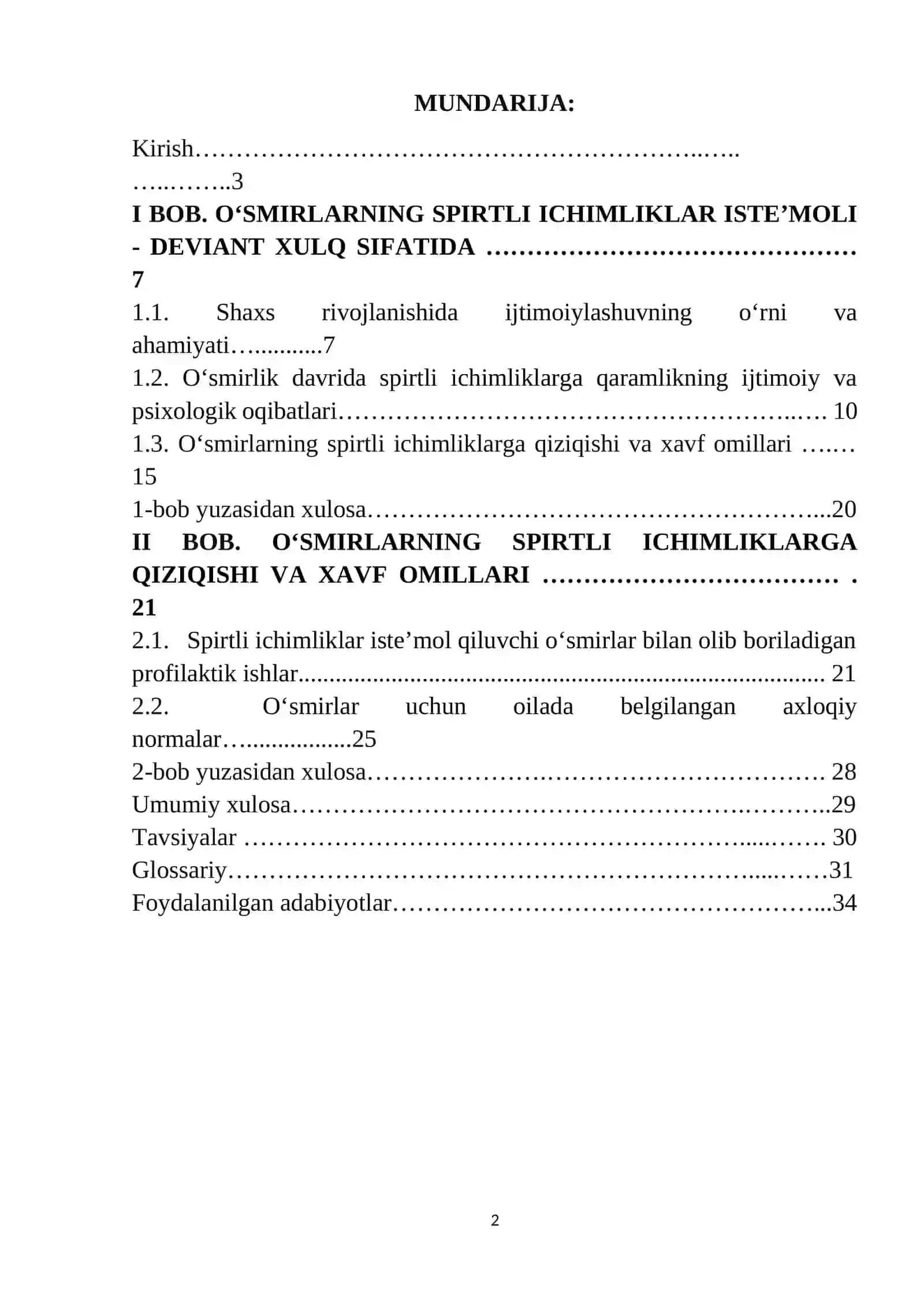 Spirtli ichimliklar iste’mol qiluvchi o‘smirlar bilan olib boriladigan ijtimoiy-pedagogik faoliyat 2