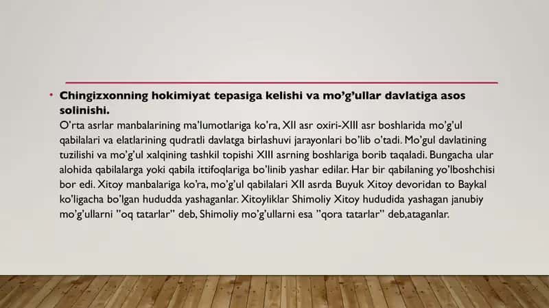XIII-XV asrlarda Mo‘g‘ullar davlati 2