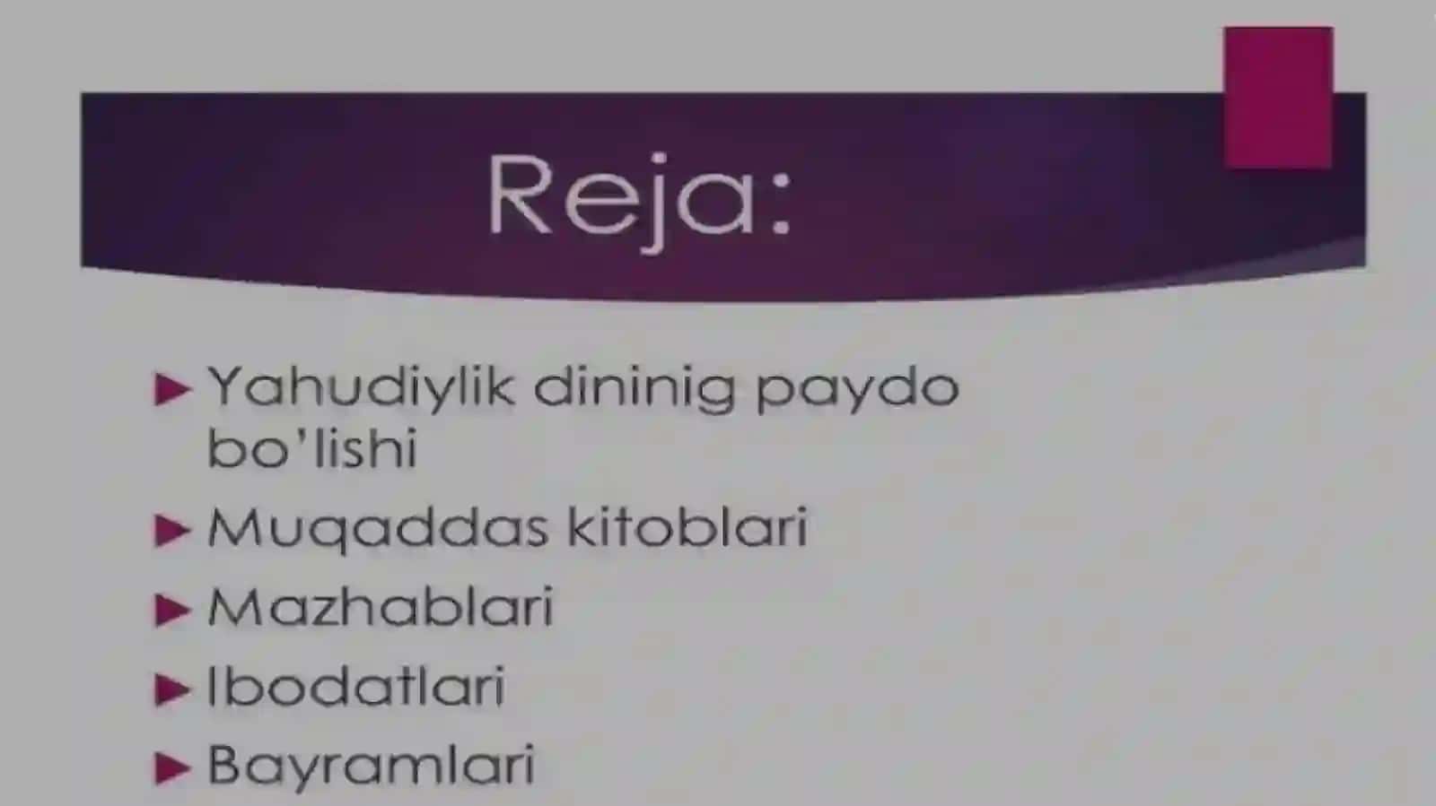 YAXUDIYLIK TA'LIMOTI 2