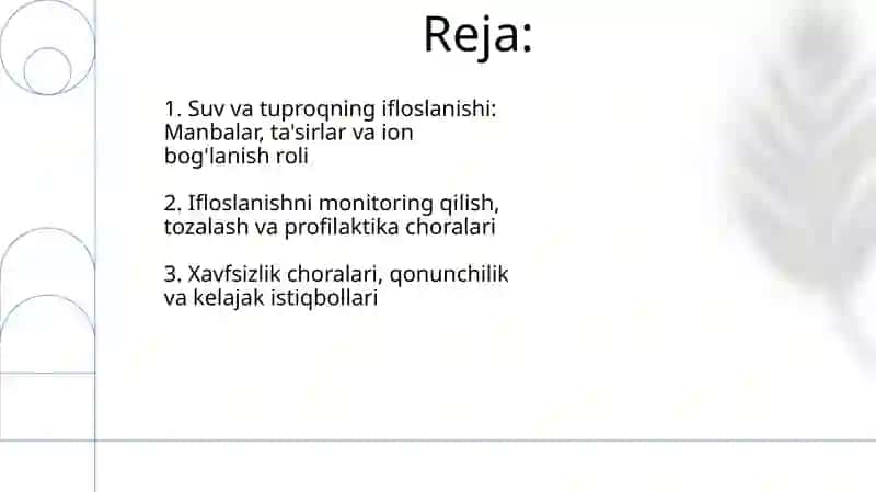 Suv va tuproqning ifloslanish manbalari va turlari 2