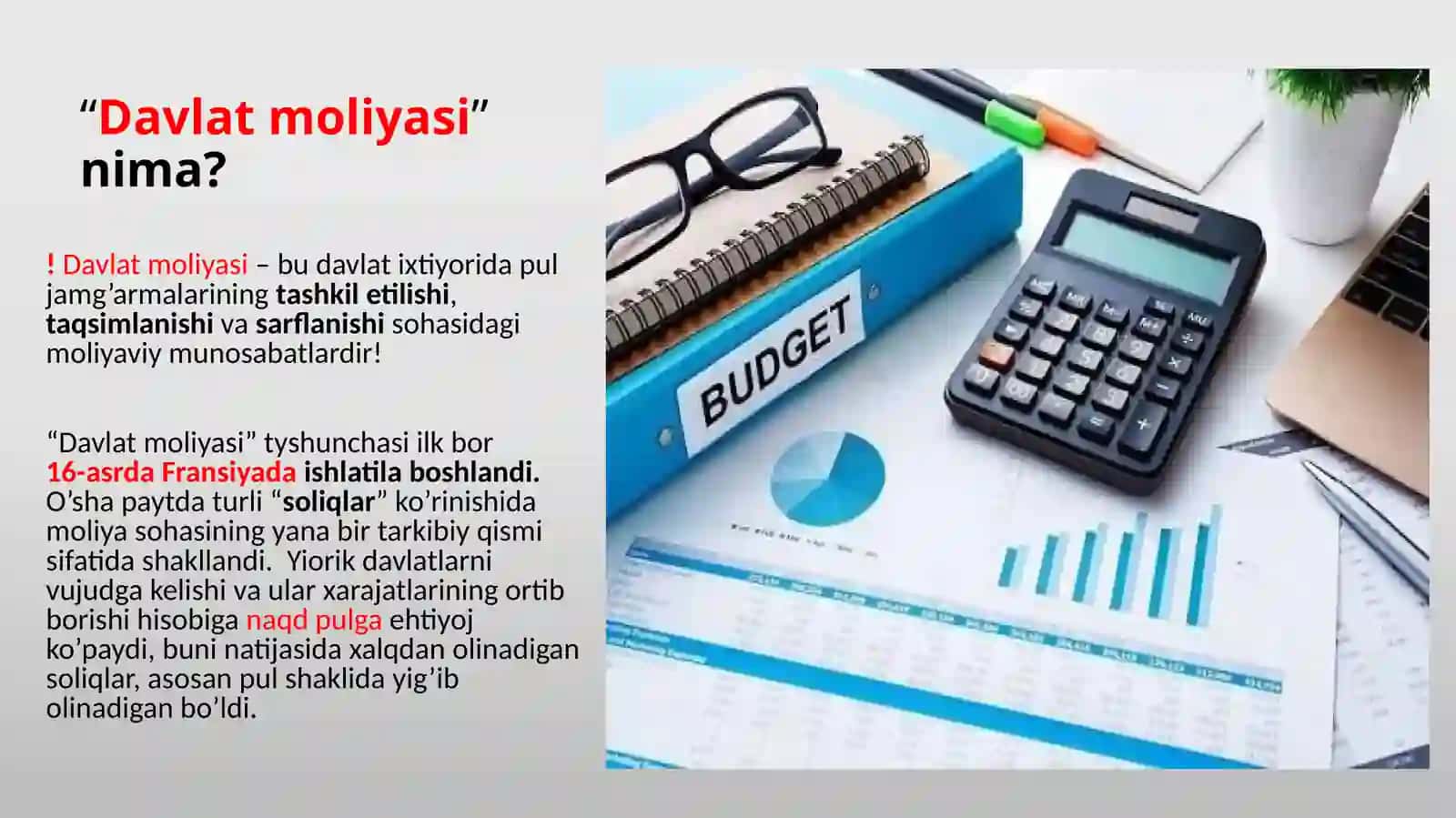 O'zbekiston Respublikasi davlat moliyasi 2