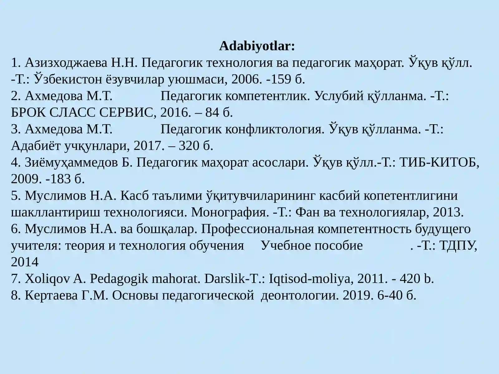 Oliy ta’lim kasbiy kompetensiyasini takomillashtirish aspektlari 2