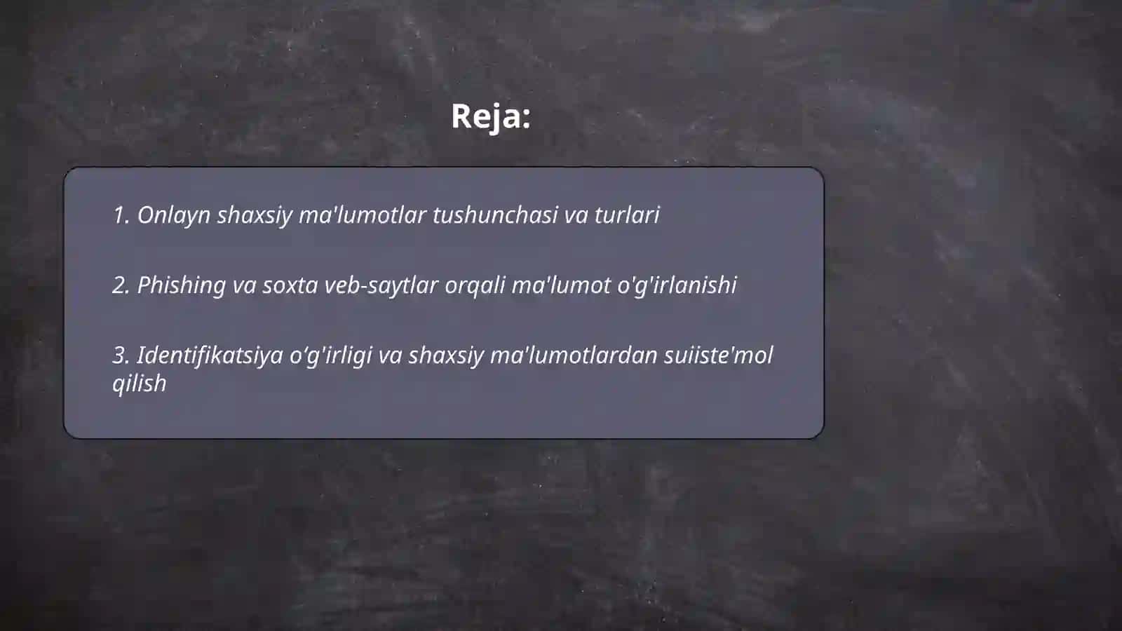 Onlayn shaxsiy maʼlumotlar: xavf va himoya 2