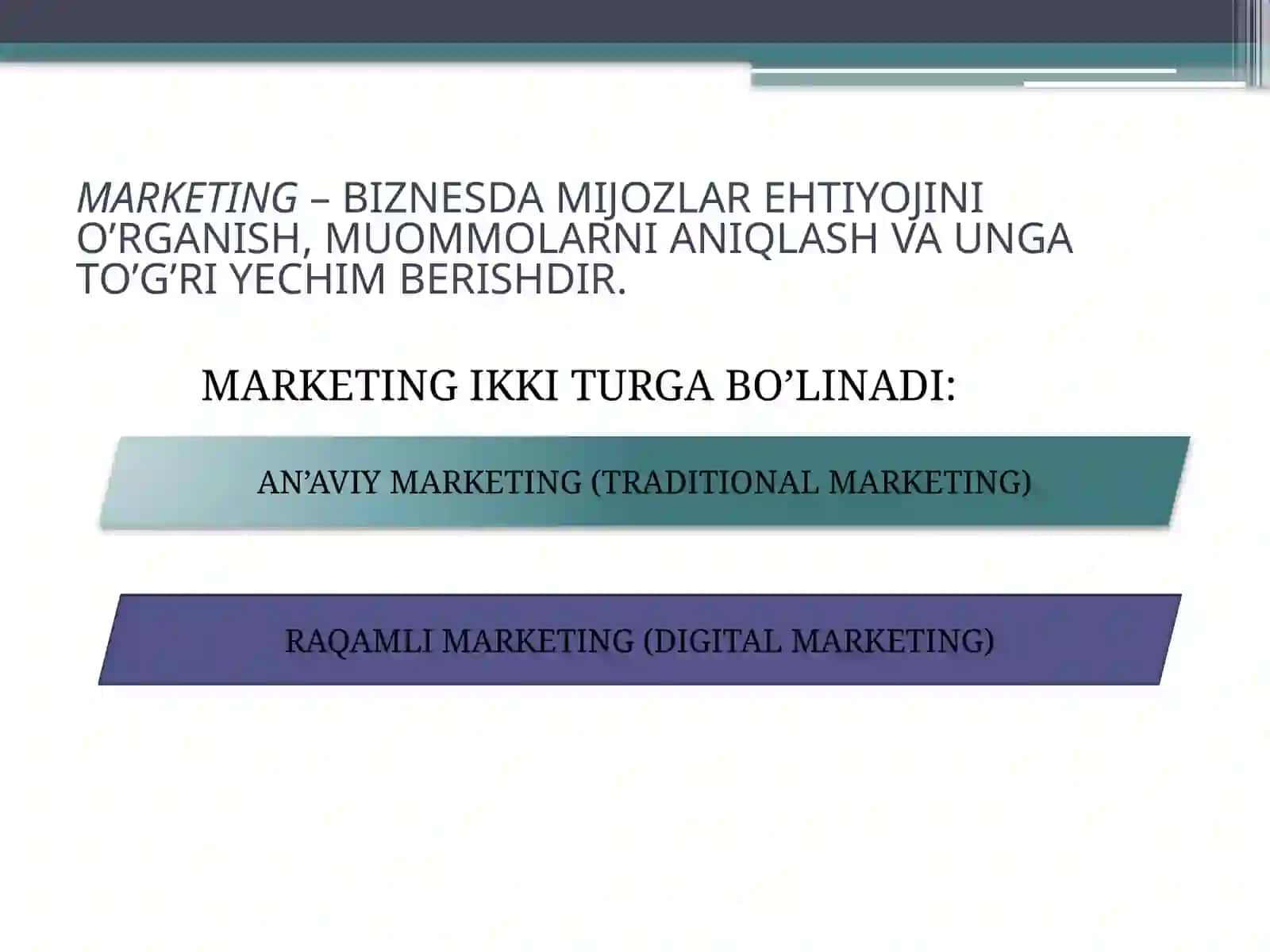 Raqamli marketing asoslari 2