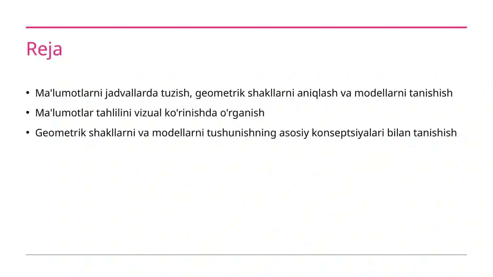 Jadvallar shakllar va freymlar 2