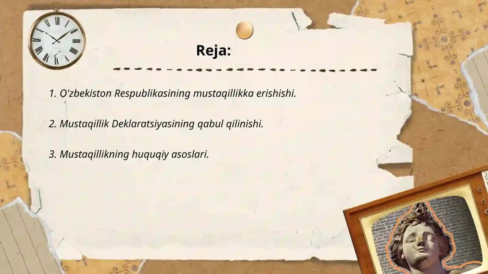 O'zbekiston Respublikasining mustaqillik yo'lini topish 2