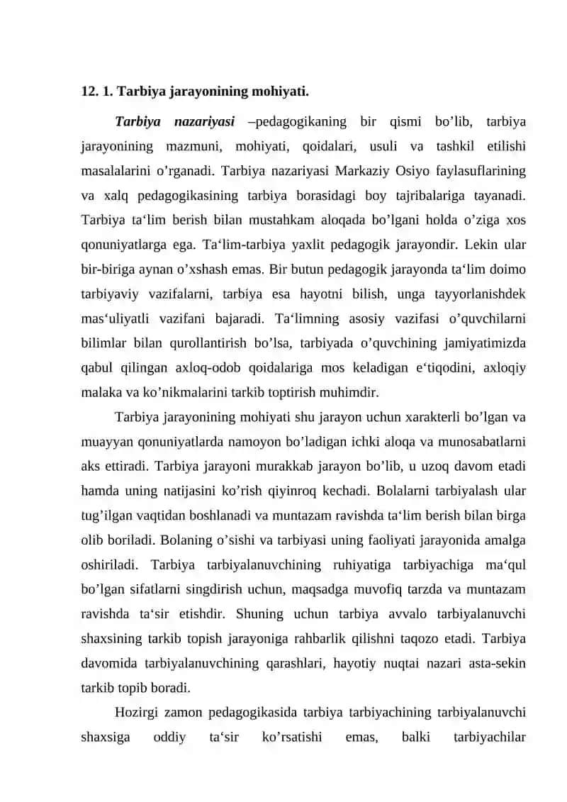 Tarbiyaning maqsad va vazifalari 2