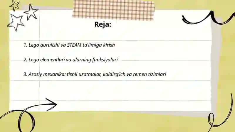 Lego qurulish, konstruksiyalari- STEAM ta'lim moduli 2