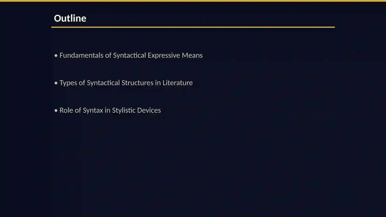 Syntactical expressive means and stylistic devices 2