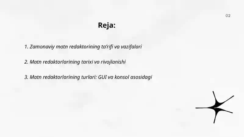 Zamonaviy matn redaktorlari 2