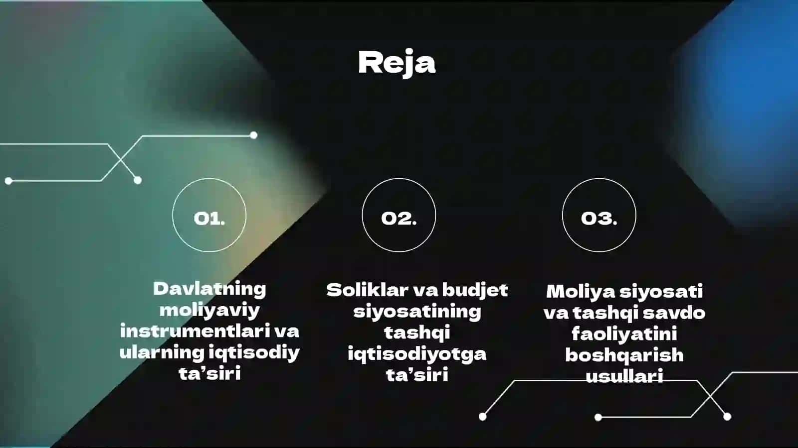 Davlatning moliyaviy instrumentlari va ularning iqtisodiy ta’siri 2