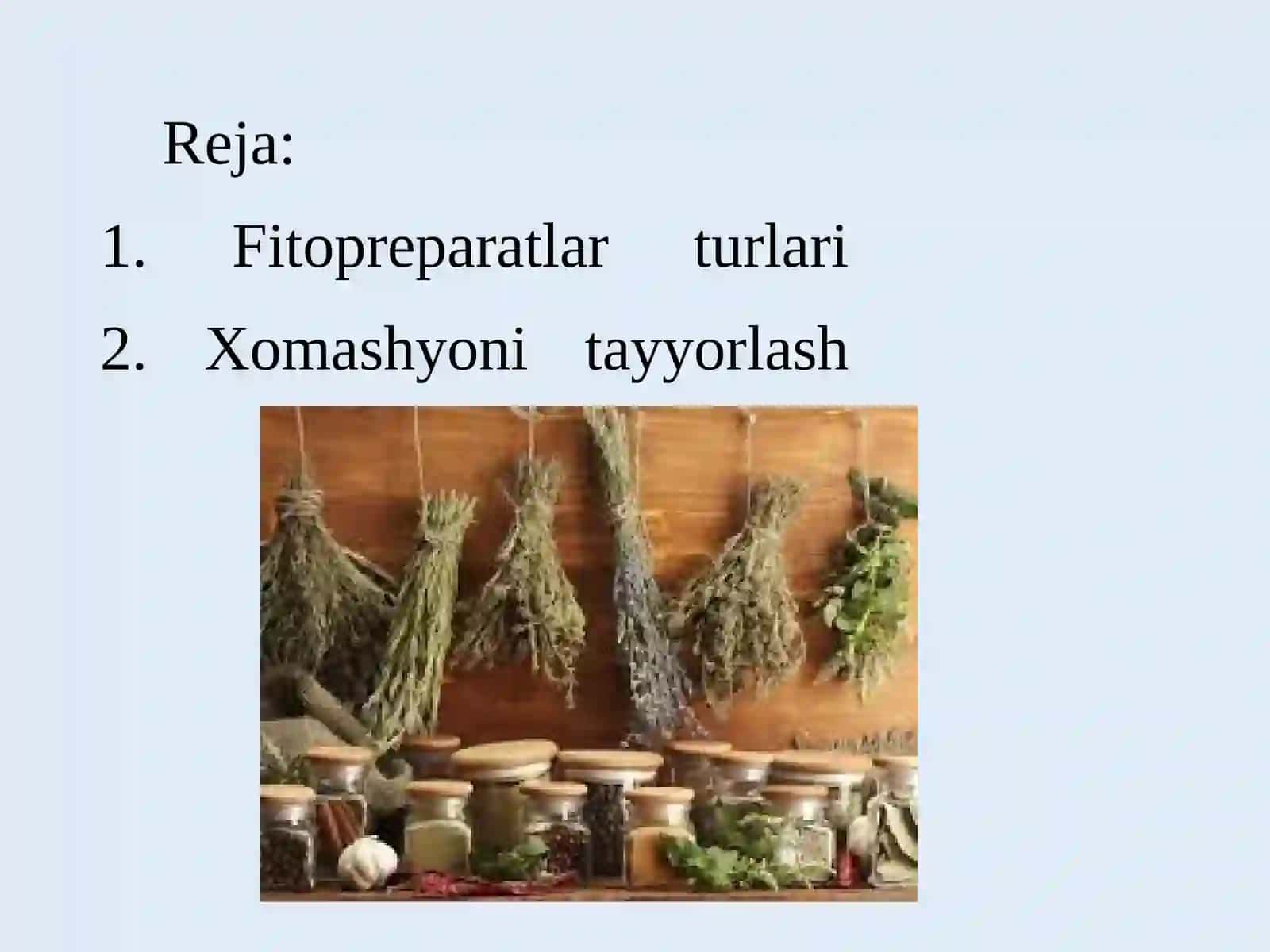 Tozalangan Yig'indi Fitopreparatlar Texnologiyasi 2