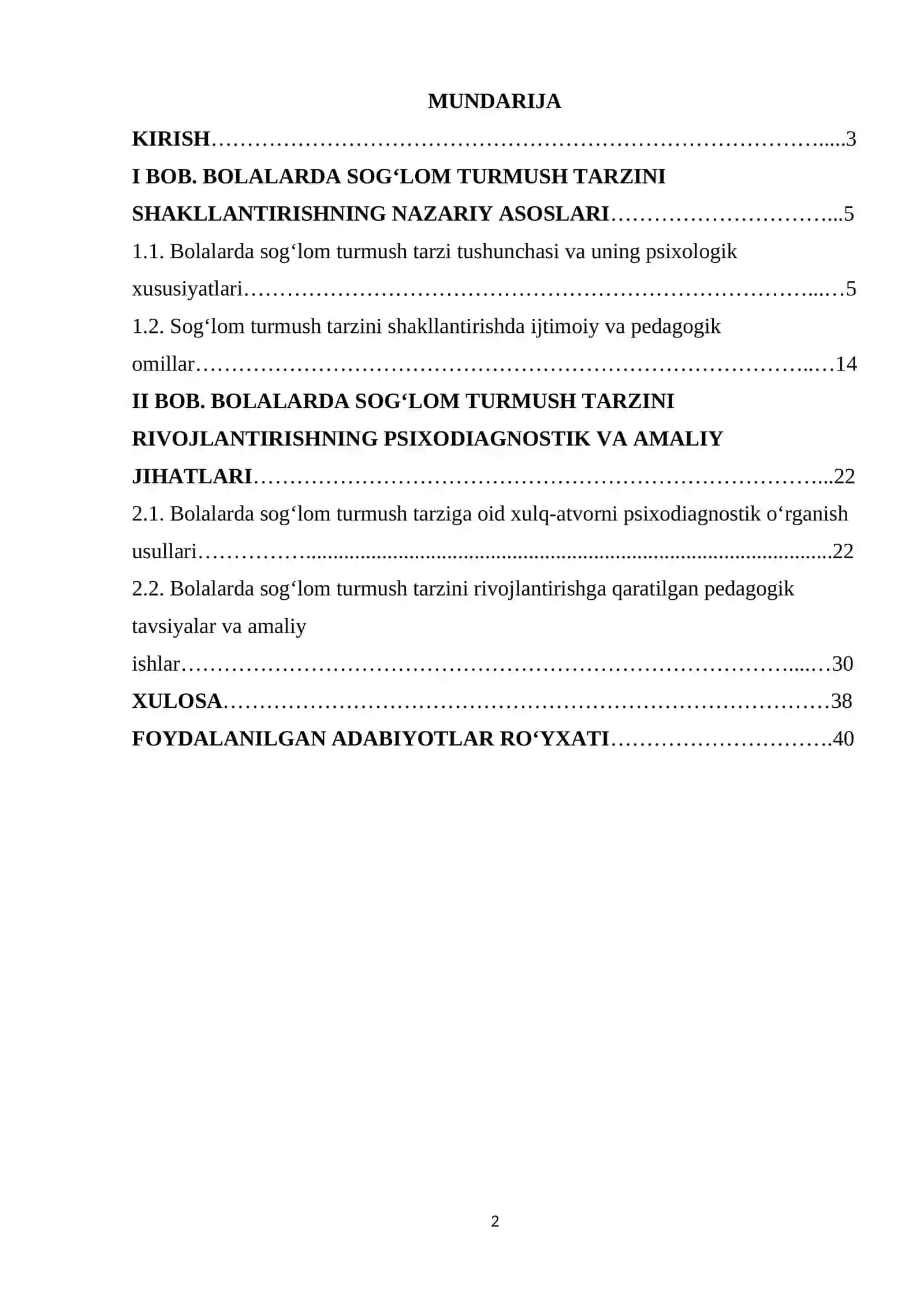 Bolalarda sog‘lom turmush tarzini rivojlantirish ijtimoiy-pedagogik muammo sifatida 2