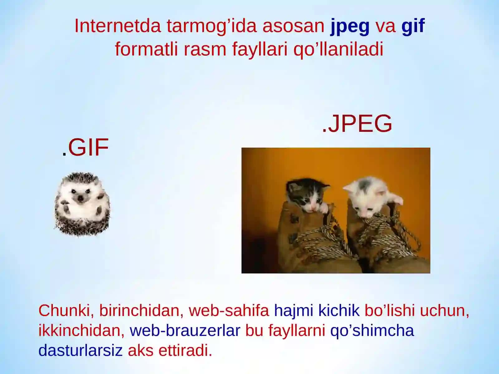 Web-sahifaga grafikli ma’lumotlar o’rnatish 2