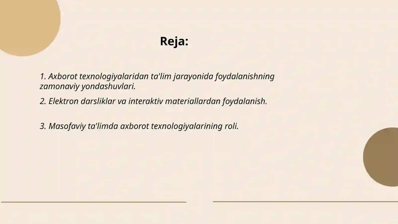 Ta'lim tarbiya jarayonida axbarot texnologiyalardan foydalanishning imkoniyatlari 2