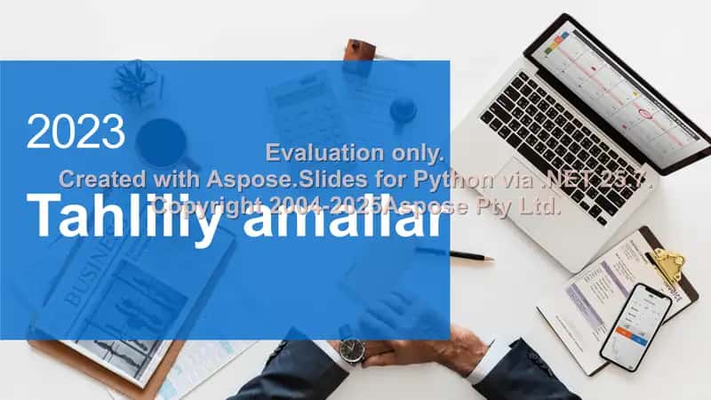 Tahliliy amallar tushunchasi 2