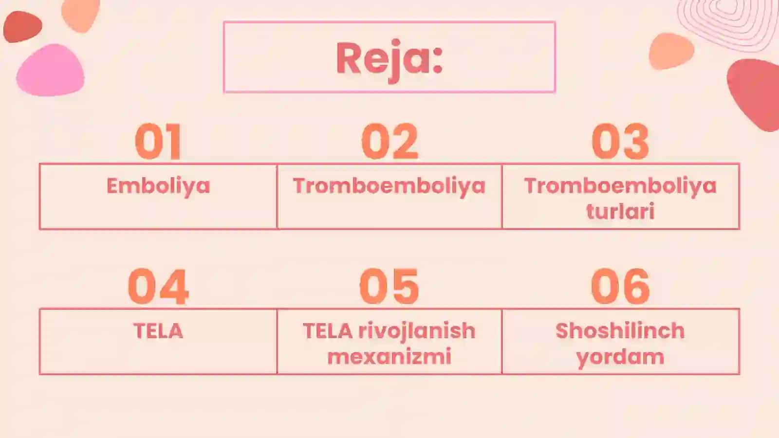 Tromboemboliyalar va opka tromboemboliyasi 2