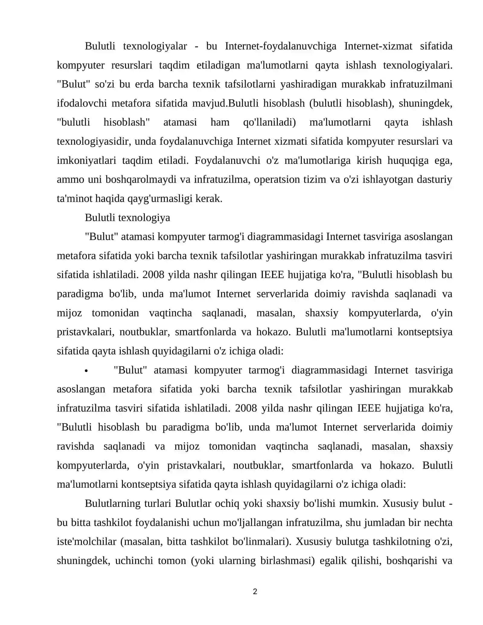 Global bulutli hisoblash bozori 2