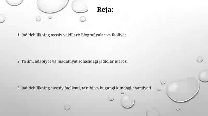 Jadidchilik harakatinamoyondalari 2