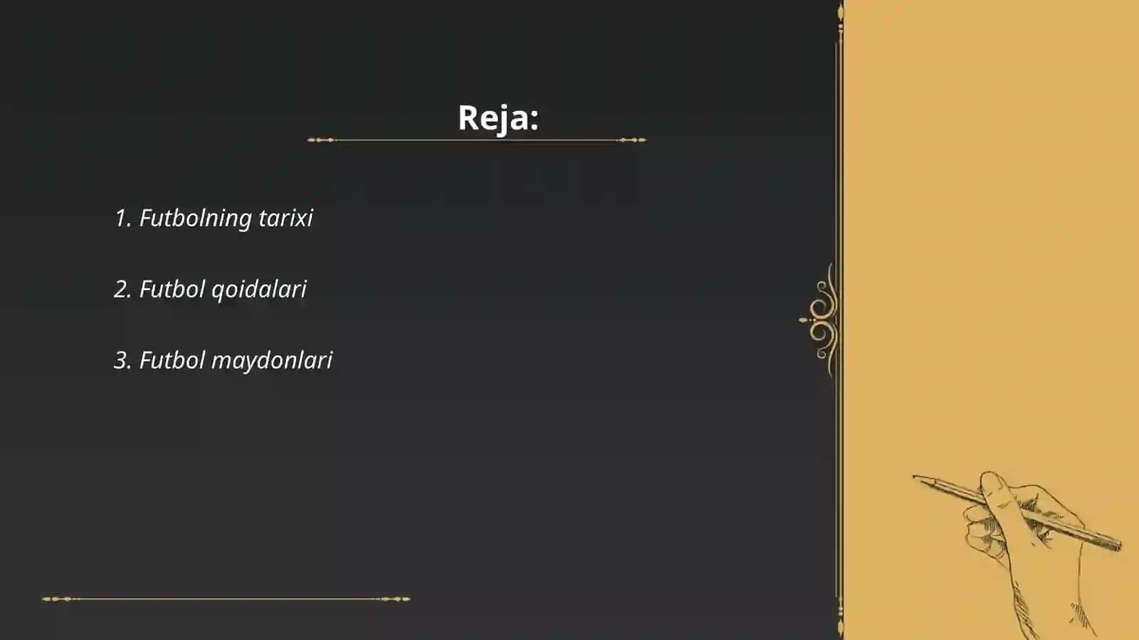 Futbol iqtisosligi prezentatsiyasi 2