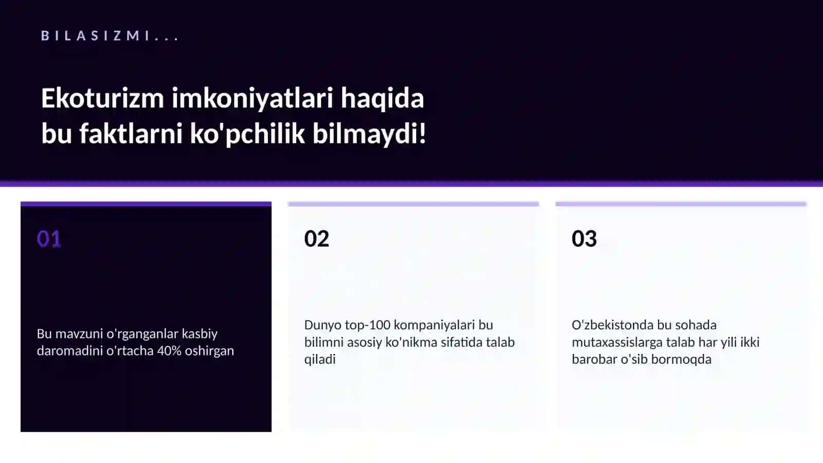Ekoturizm imkoniyatlari 2