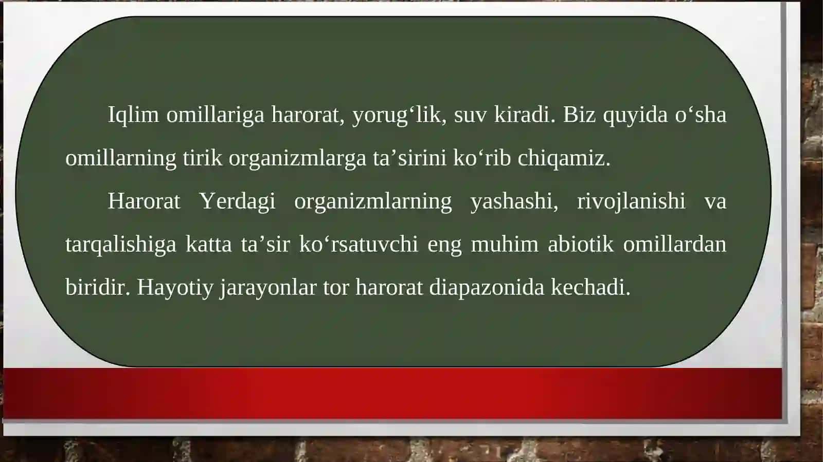 Tuproq muhitidagi abiotik omillar va ularning organizmlarga ta’siri 2