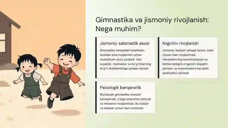Gimnastika va jismoniy rivojlanish: Nega muhim? 2