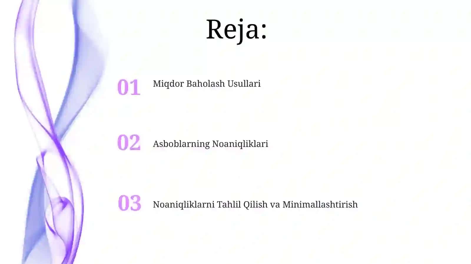 Qurilmaviy noaniqliklar va ularni ta'sirini miqdoriy baholash 2