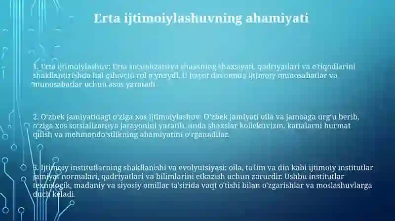 Yosh Davrida Shaxs Ijtimoiylashuvning O'Ziga Xosligi 2