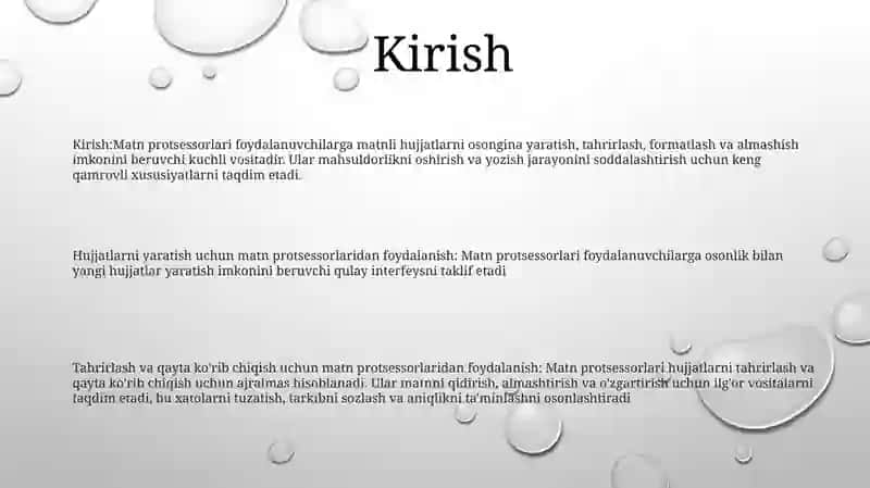 Matn protsessorlari 2