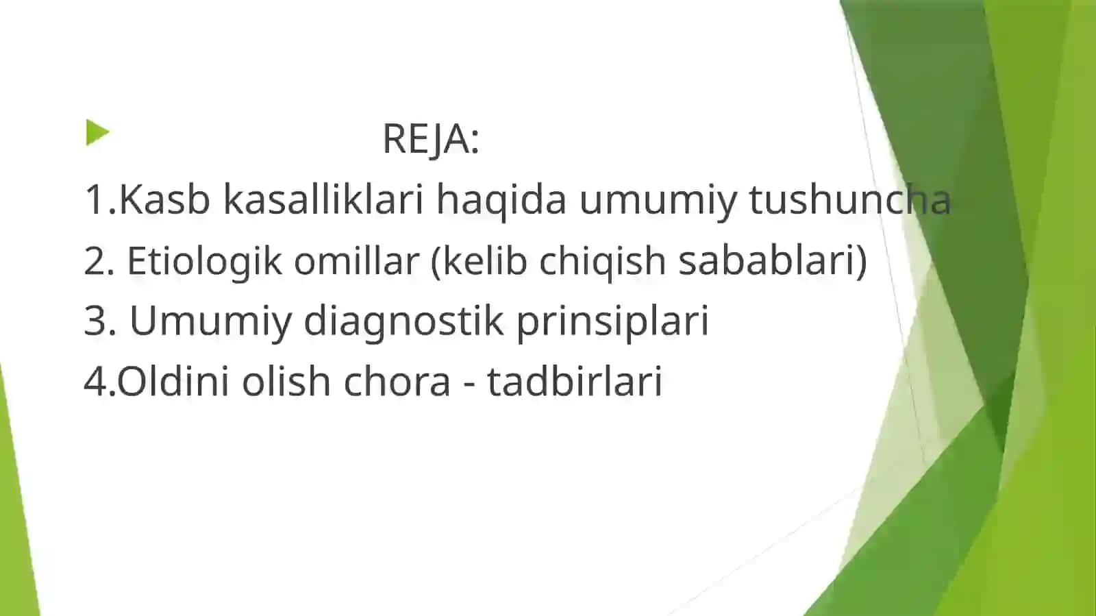 Kasbkasalliklarining etiologic omillari 2
