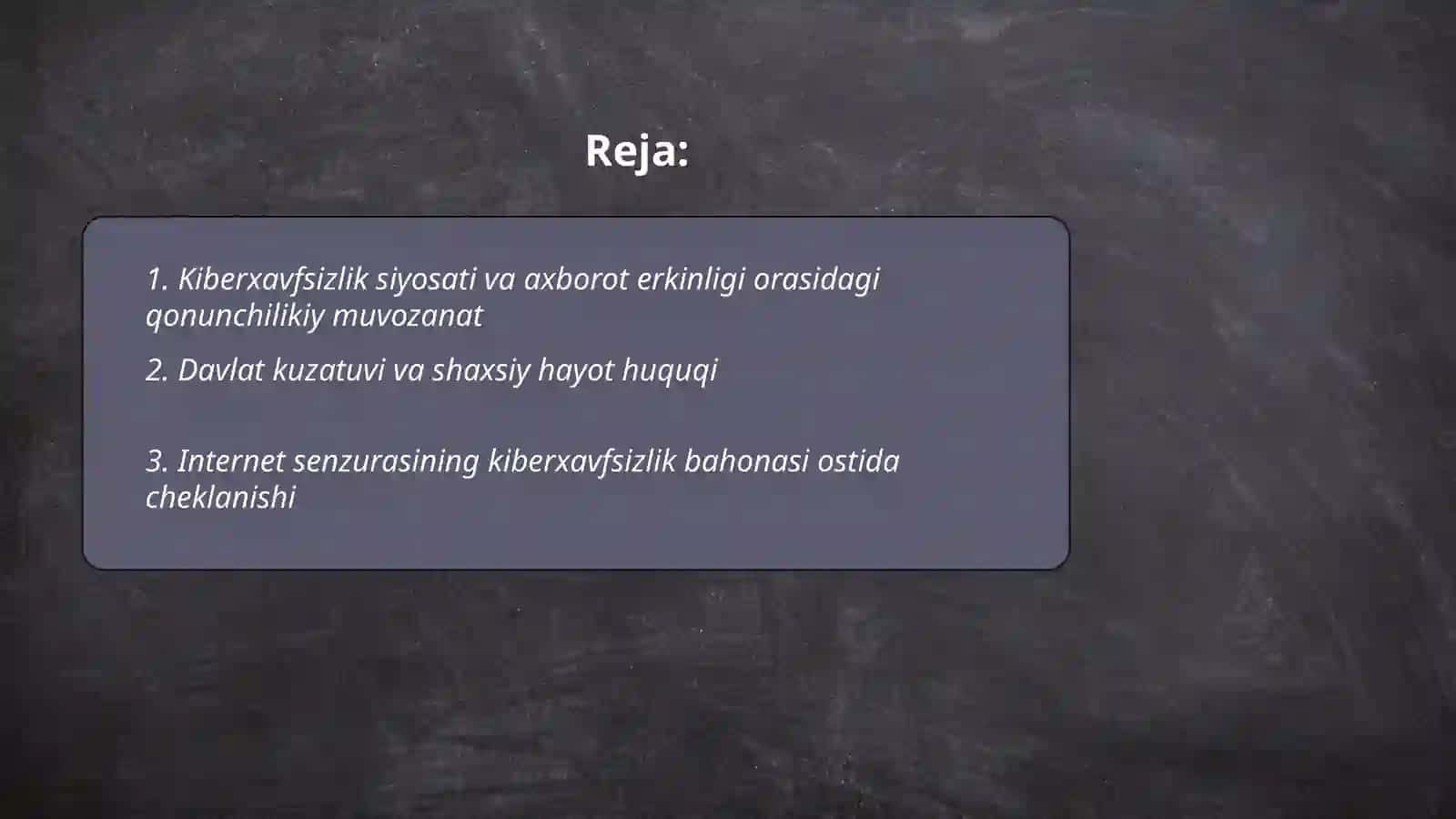 Kiberxavfsizlik va axborot erkinligi muvozanati 2
