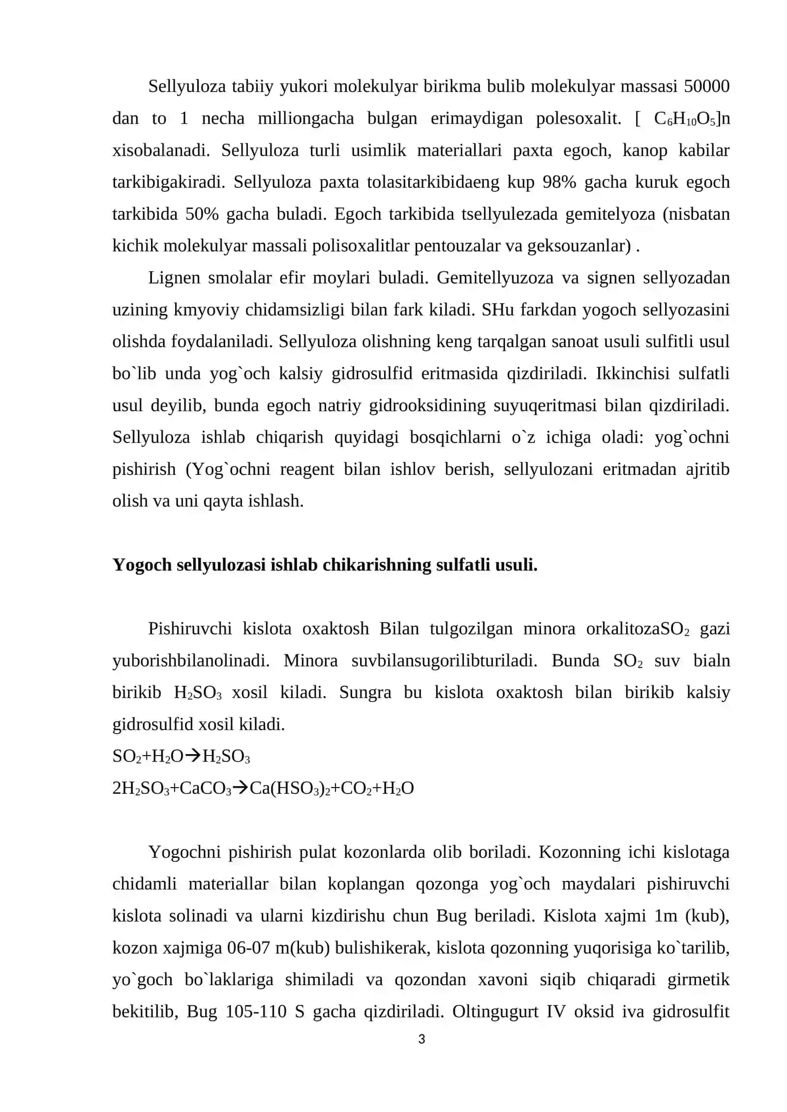 Sellyuloza va uning asosida olinadigan maxsulotlar 2