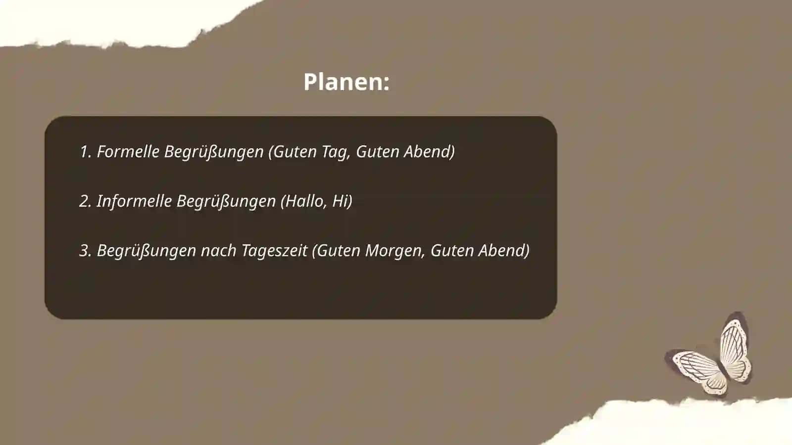 Begrüßungen 2
