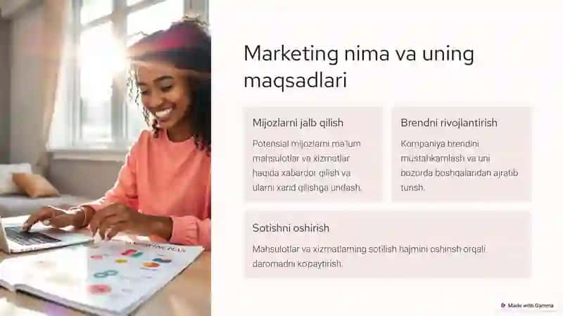 Marketing funksiyalari va vazifalari 2