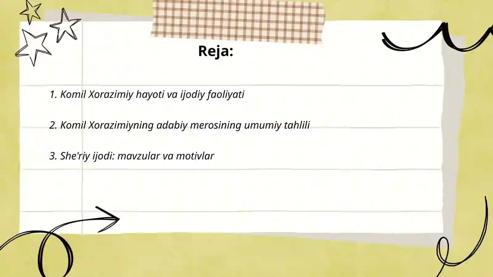 Komil xorazimiy adabiy merosi 2