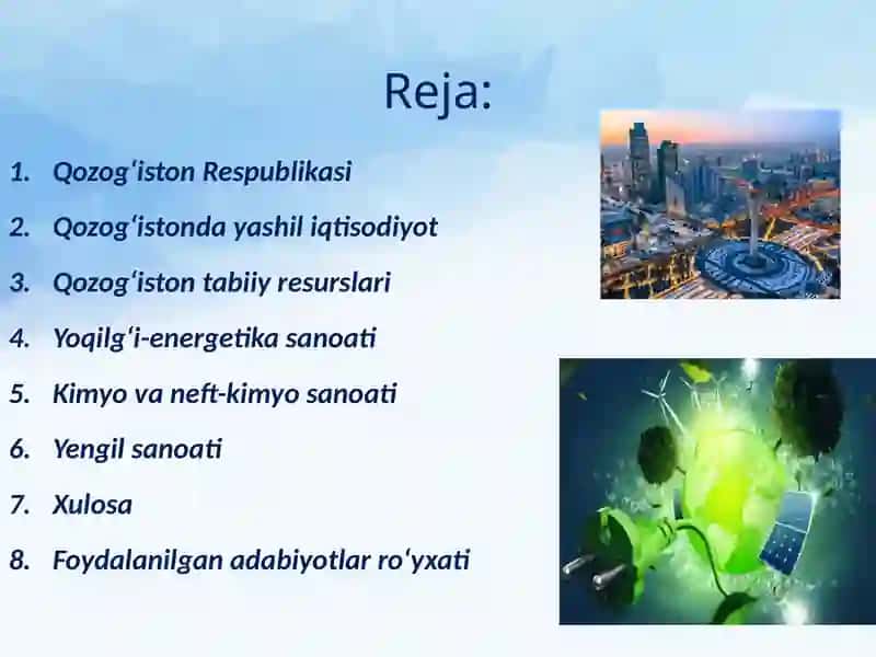 Qozog‘iston Respublikasi Iqtisodiyoti 2