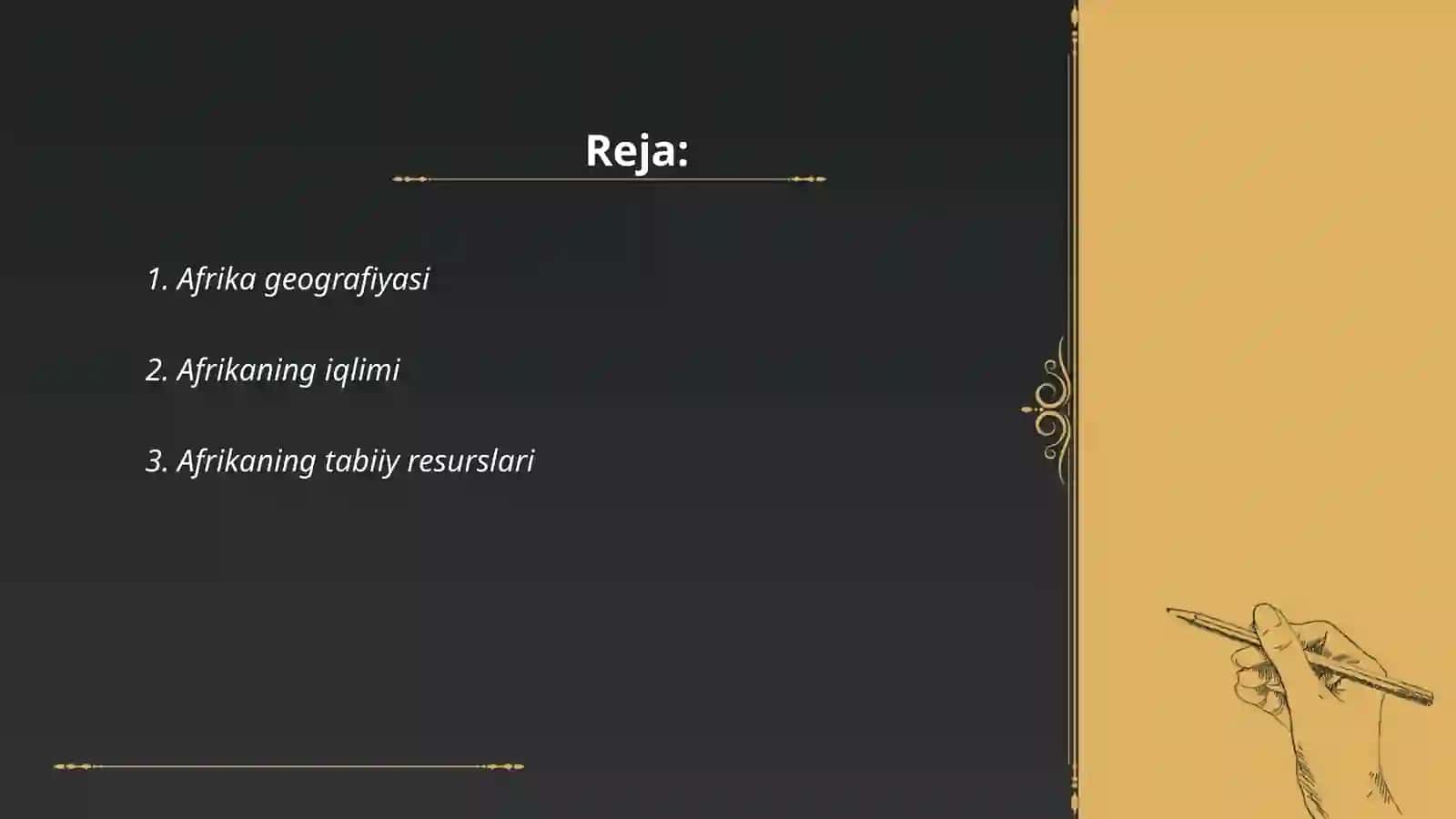 Afrika materigi 2