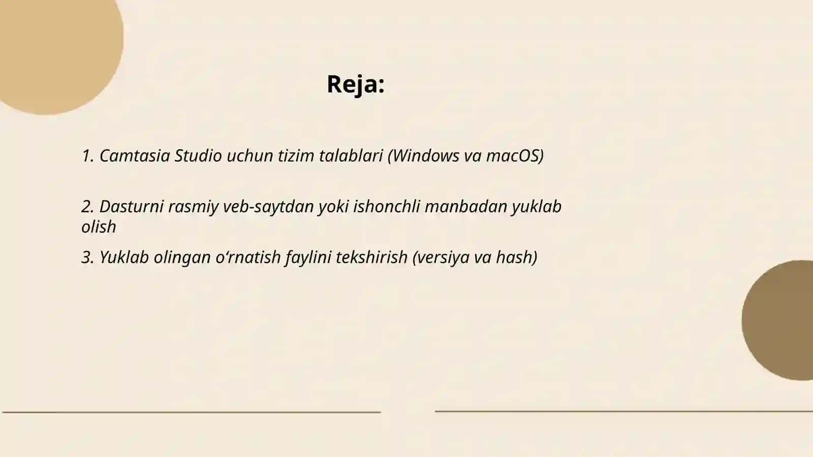 Camtasia Studio dasturini oʻrnatish 2