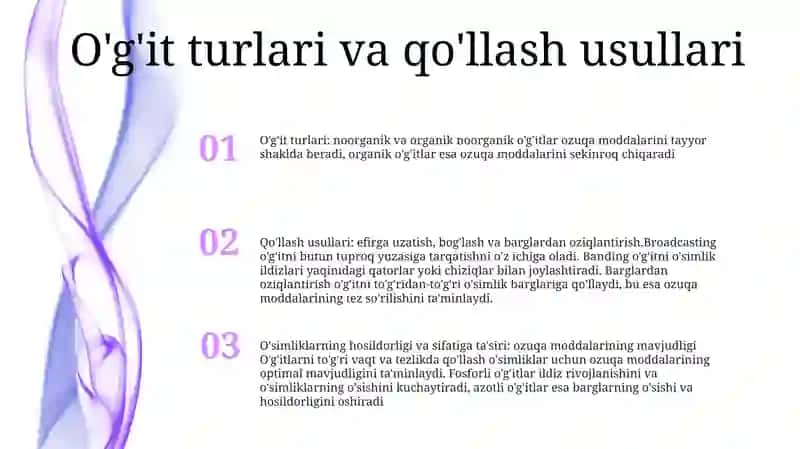 Fosforli O'G'Itlarning Qo'Llash Muddatlarining O'Simlikning Hosili Va Sifatiga Ta'Siri 2
