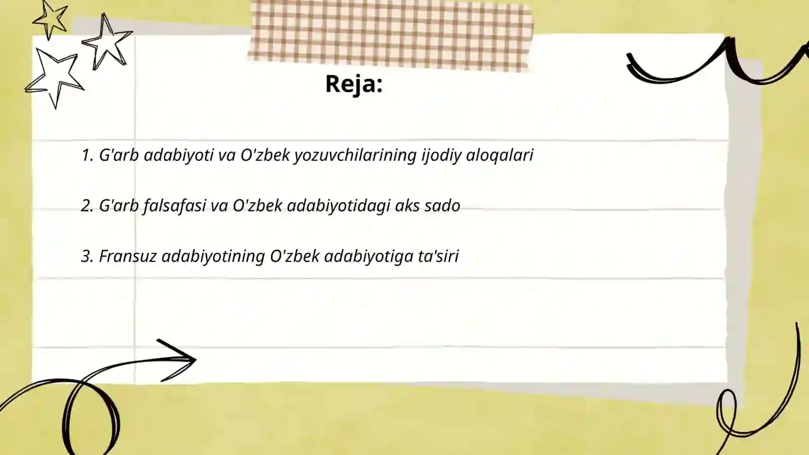 O'zbek adabiyotiga g'arb adabiyotining ta'siri 2