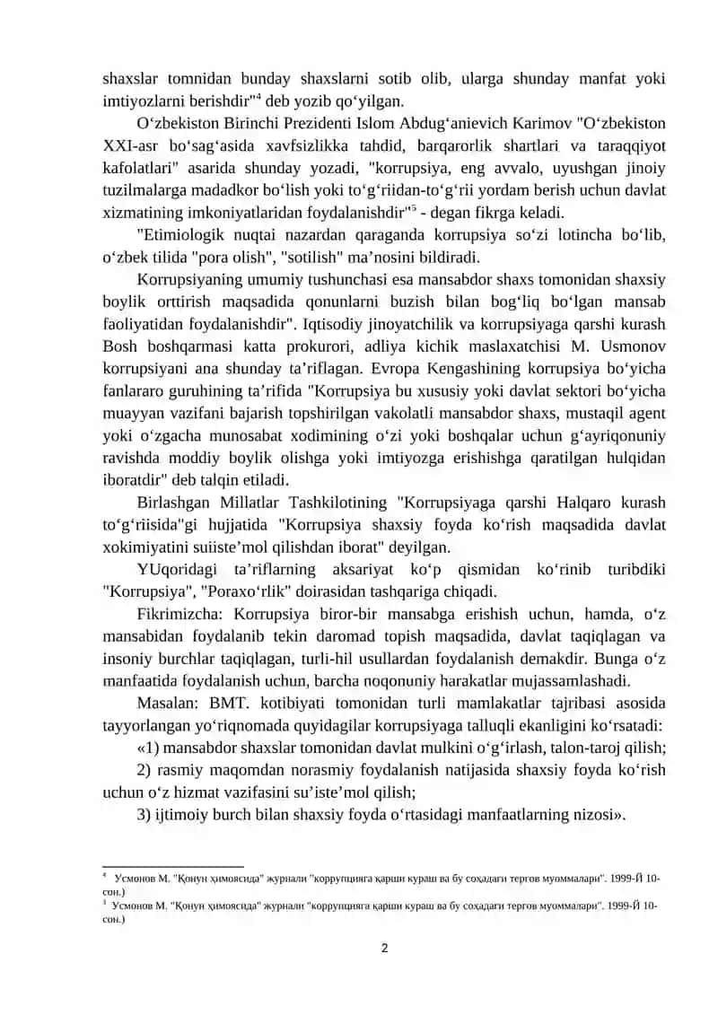 Korrupsiya tushunchasi va shakllanishi 2