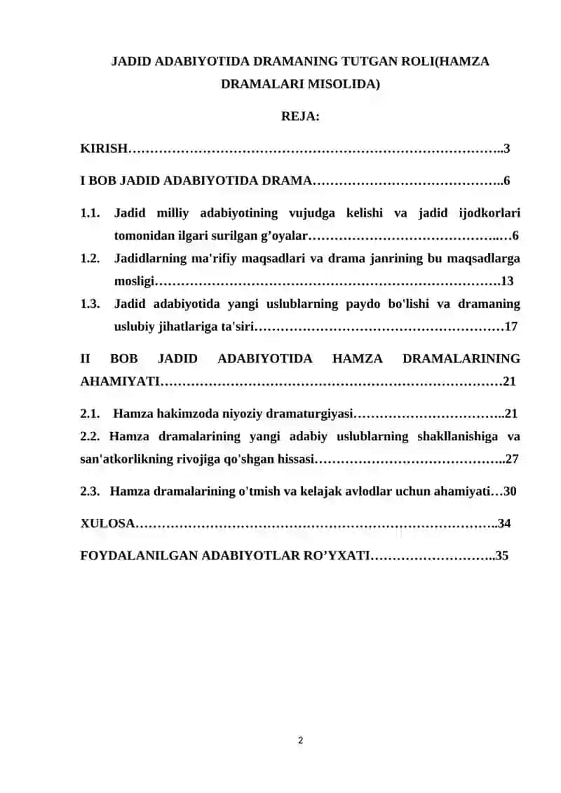 Jadid adabiyotida dramaning tutgan roli(hamza dramalari misolida) 2