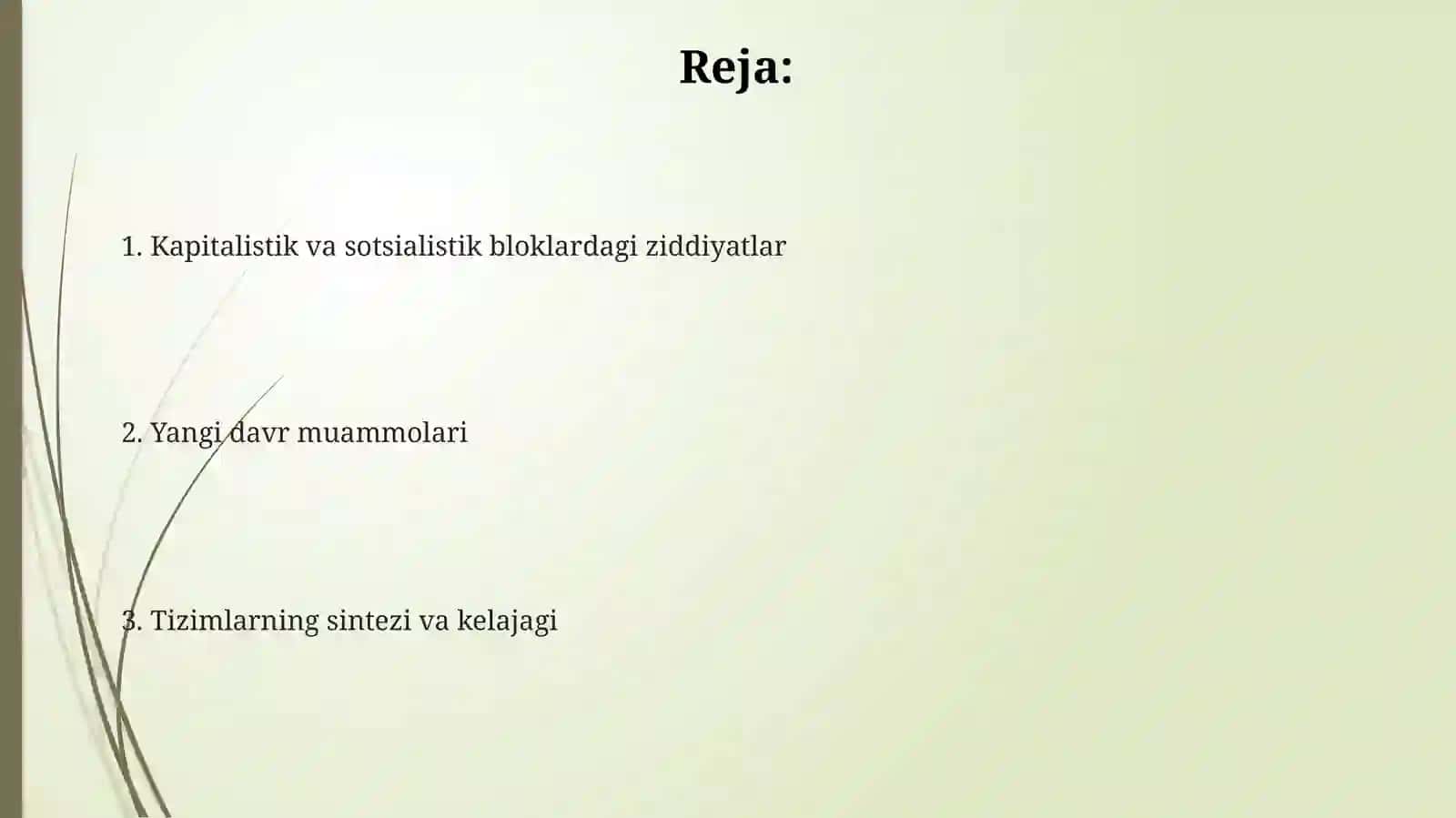 Kapitalistik va sotsialistik bloklardagi qarama-qarshiliklar, yangi davrdagi muammolar 2