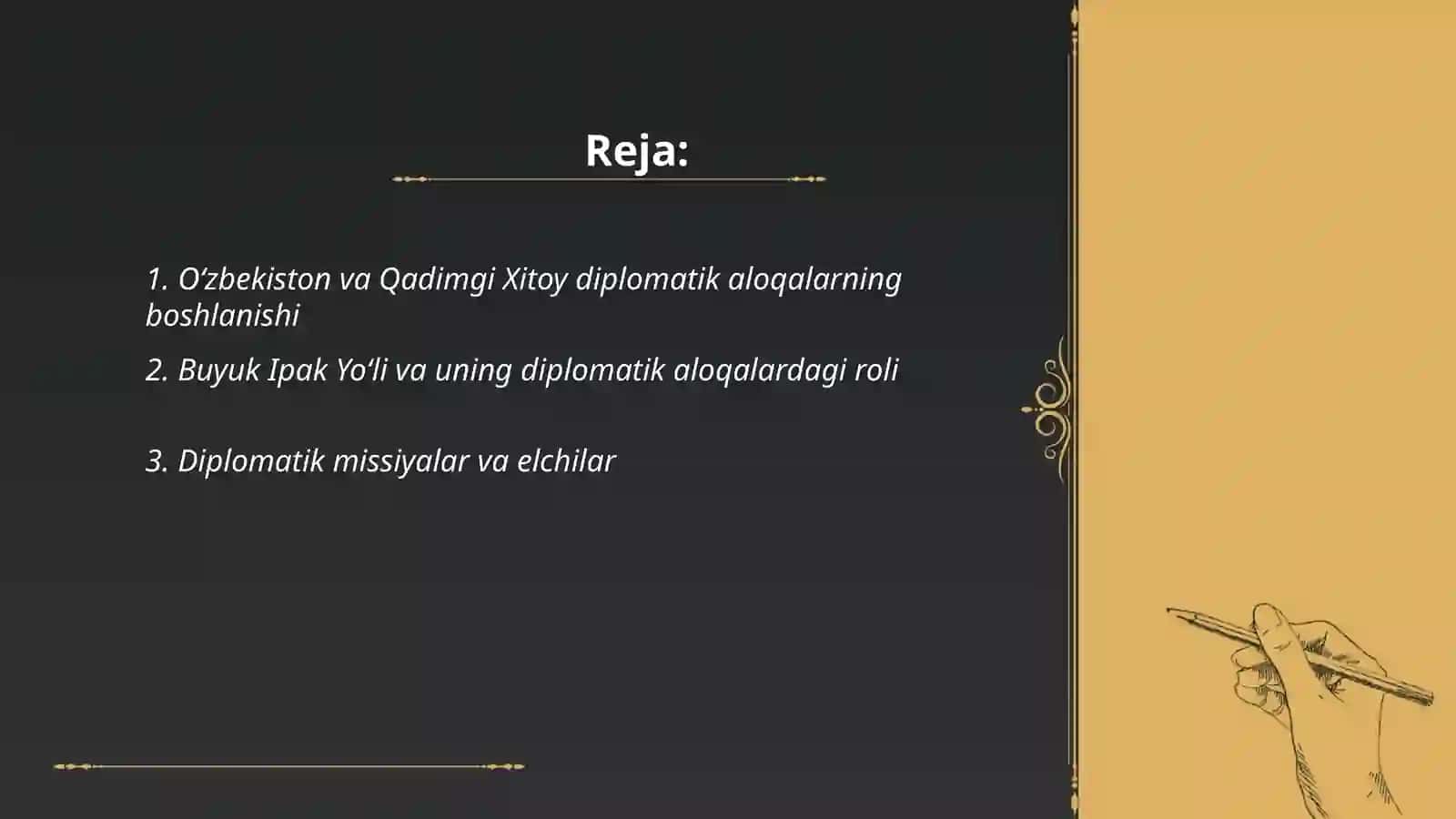 Oʻzbekistonni Qadimgi Xitoy bilan diplamatik aloqalari 2