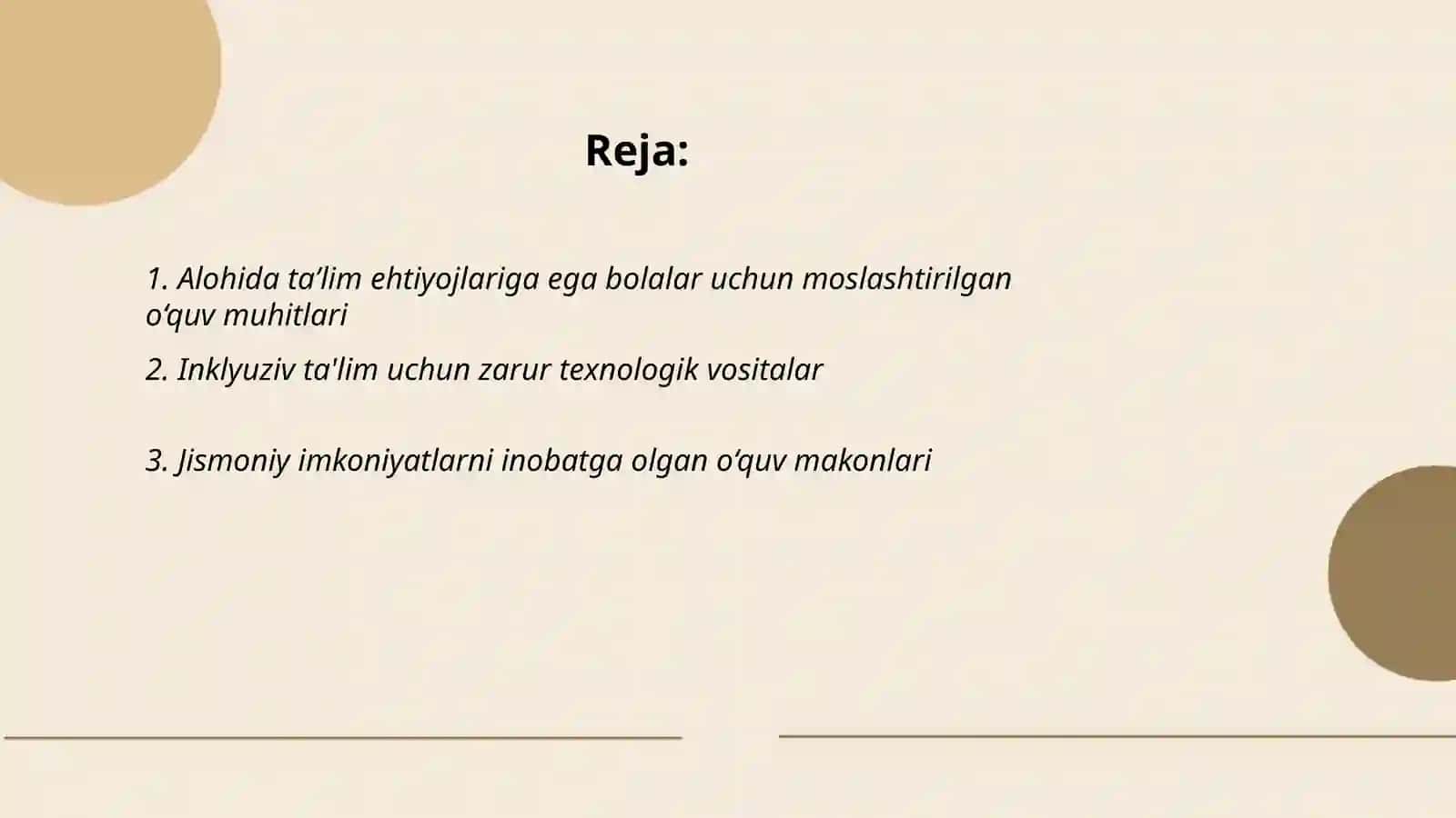Alohida taʼlim ehtiyojlari boʻlgan bolani samarali inklyuziyasi uchun tashqi sharoitlar 2
