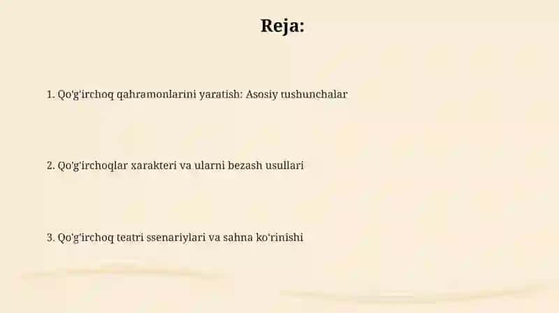 Qo'g'irchoq teatri personajlarini yasash 2